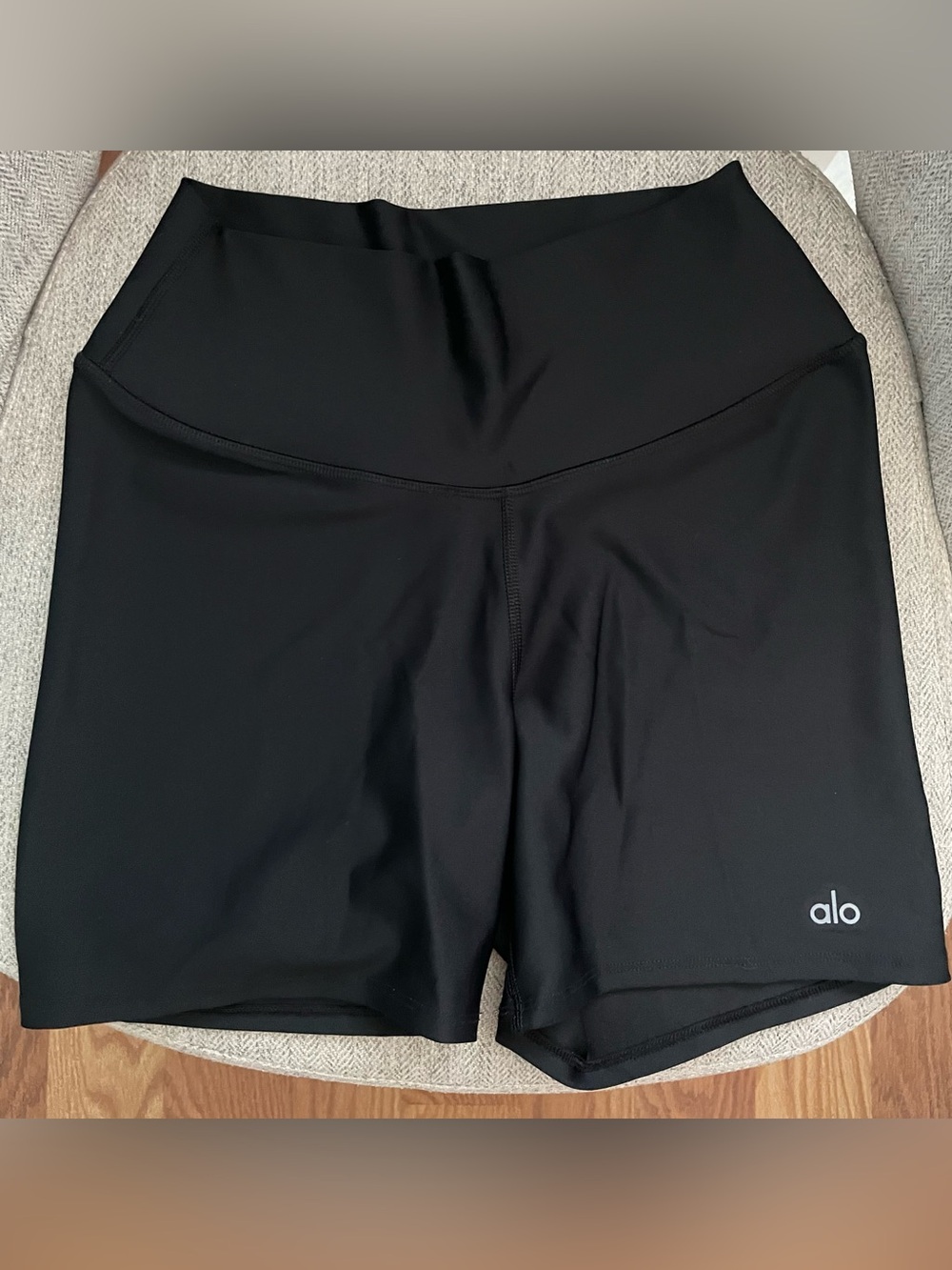 ALO Yoga Black High-Waist Bike Shorts